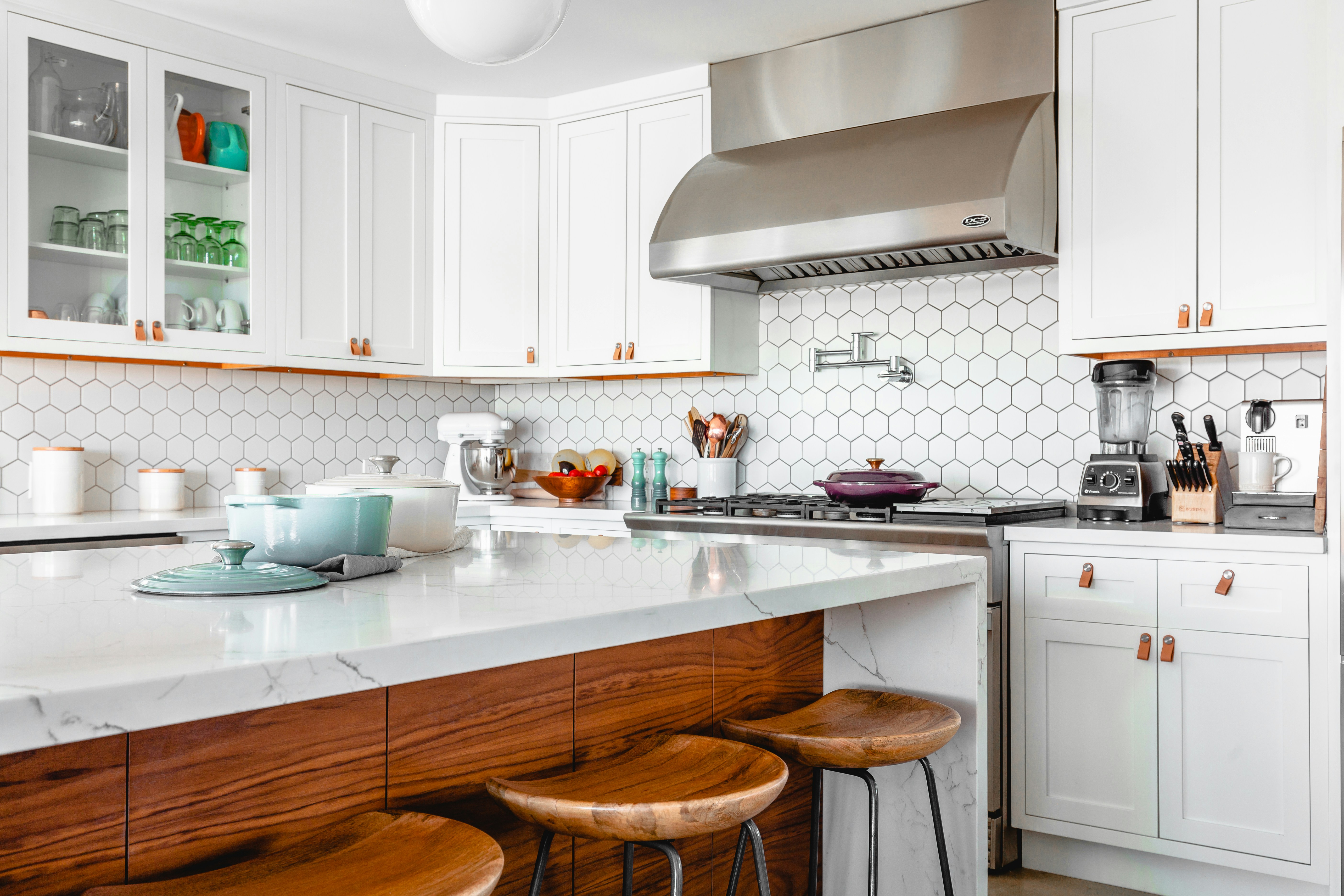 A bright, clean, well-organized kitchen